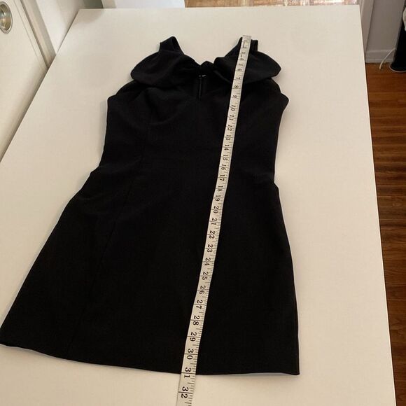 Denny Rose Black Mini Bow Neckline Dress Size Small - Picture 12 of 12